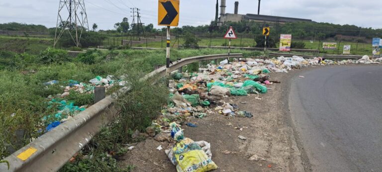 कचऱ्याने दूषित होतोय थेऊरचा दरवाजा : ग्रामपंचायतीवर कारवाईचा तगादा