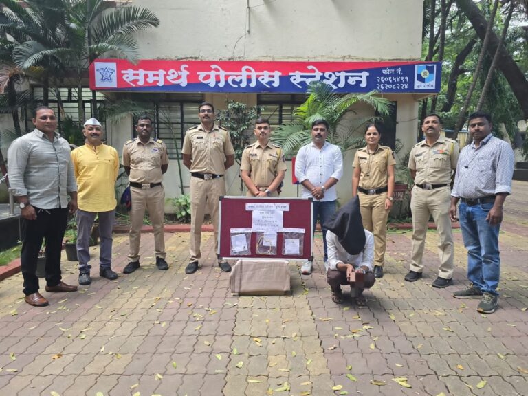 घरफोडी करणारा सराईत गुन्हेगार समर्थ पोलिसांच्या जाळ्यात – २० ग्रॅम सोनं जप्त