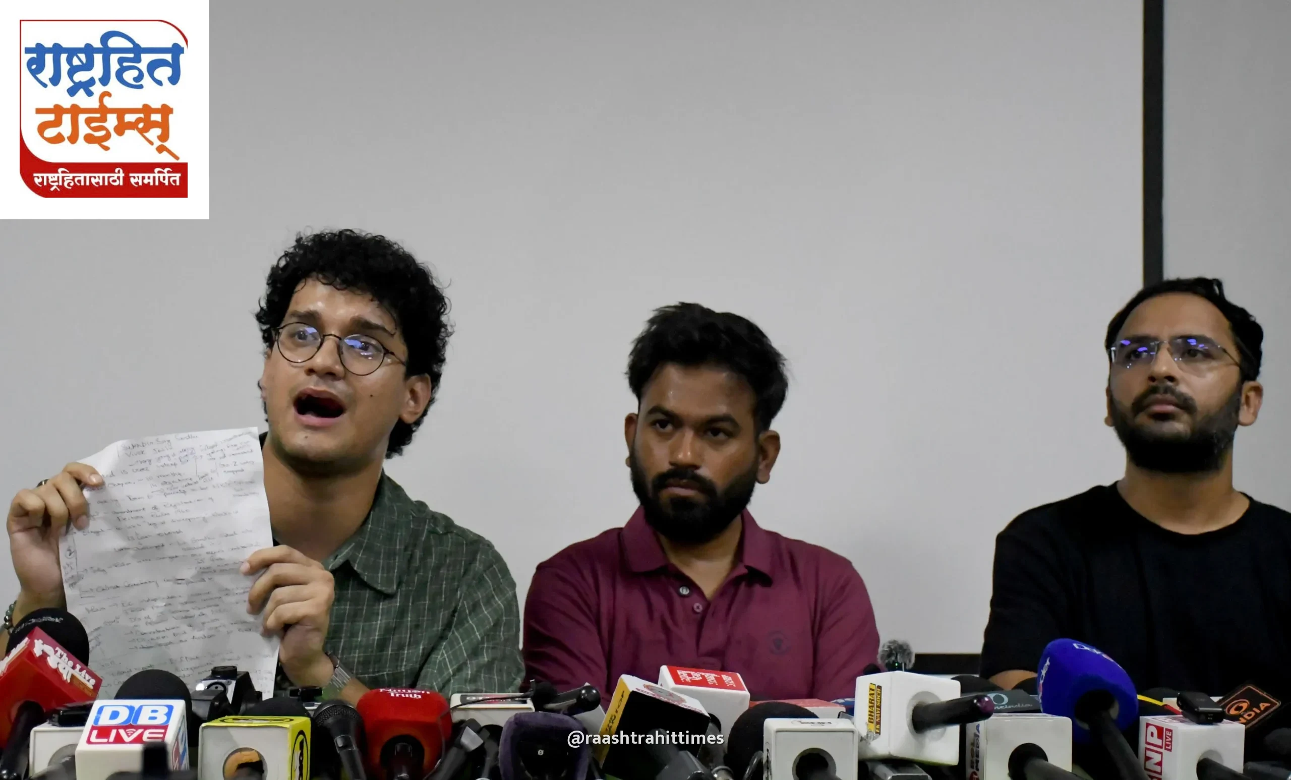 मुख्य निवडणूक आयुक्तांच्या राजीनाम्यासाठी मुंबईतून सीजेपीचे मोठे आंदोलन